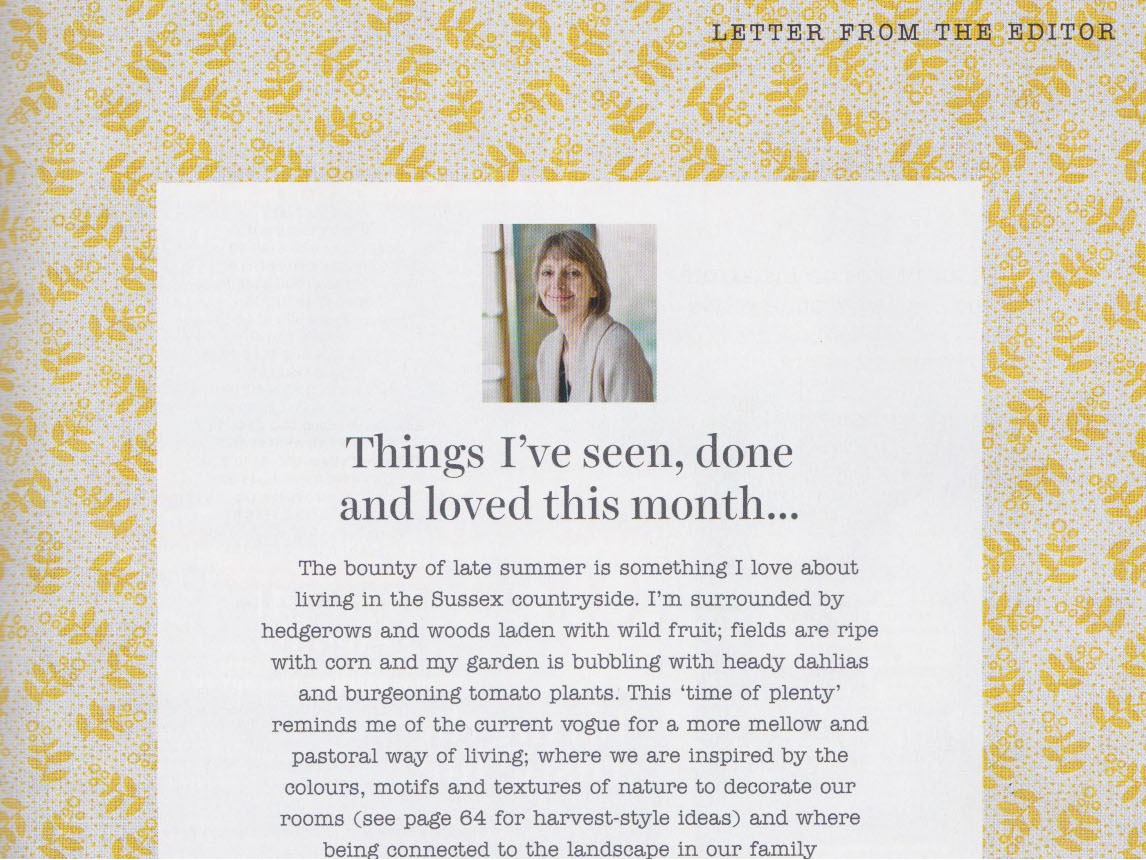 Country Homes & Interiors September 2016 – Sorbus Saffron