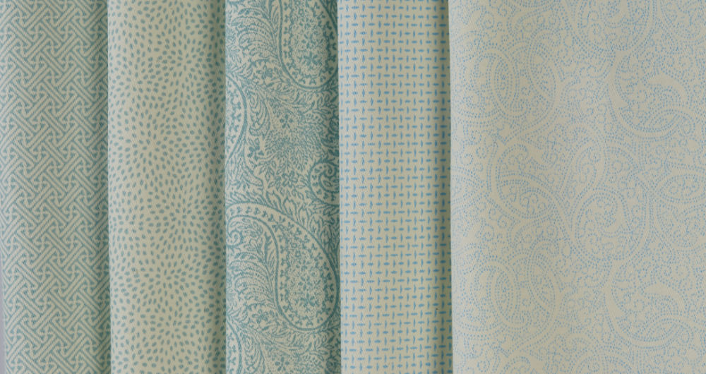 Carousel Smallprint Azure Blue